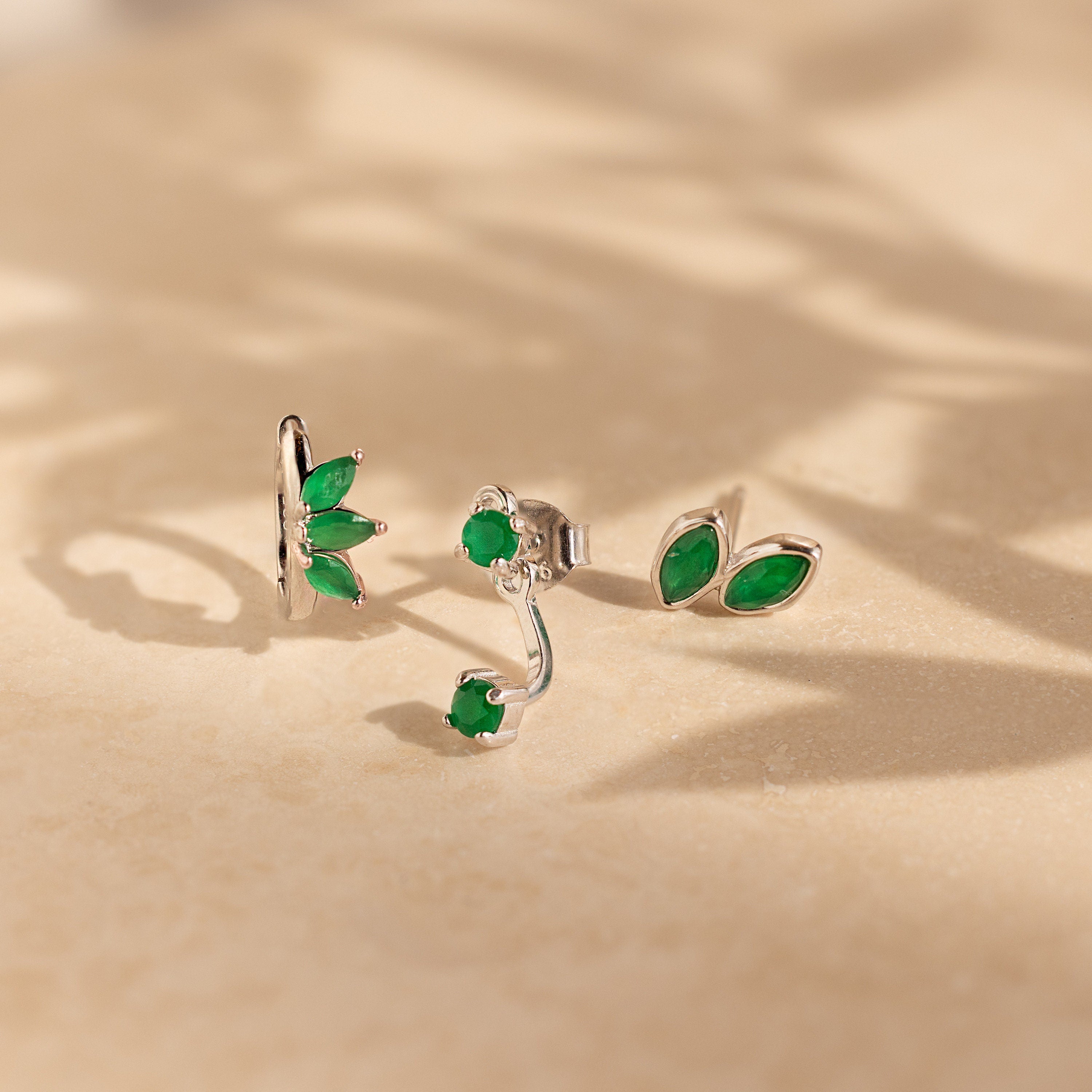 Jade Earrings Set-Earrings-Caitlyn Minimalist