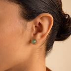 Jade Bead Studs-Earrings-Caitlyn Minimalist