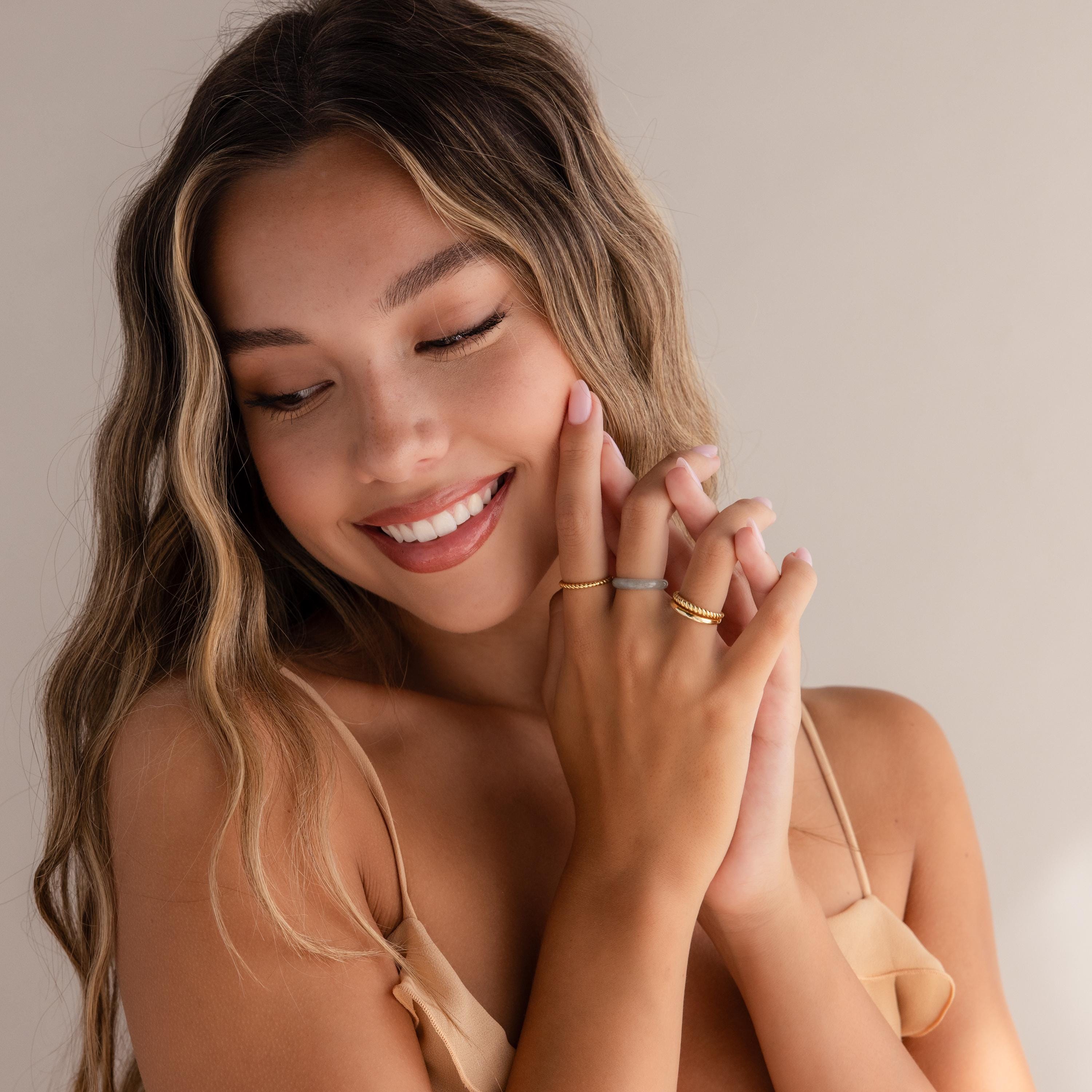 Skinny Jade Ring • RR149-Rings-Caitlyn Minimalist