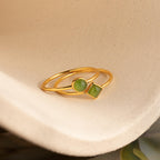 Dainty Jade Ring Set • RR150-Rings-Caitlyn Minimalist