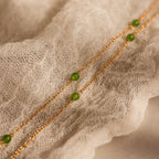 Dainty Jade Station Necklace-Necklaces-Caitlyn Minimalist
