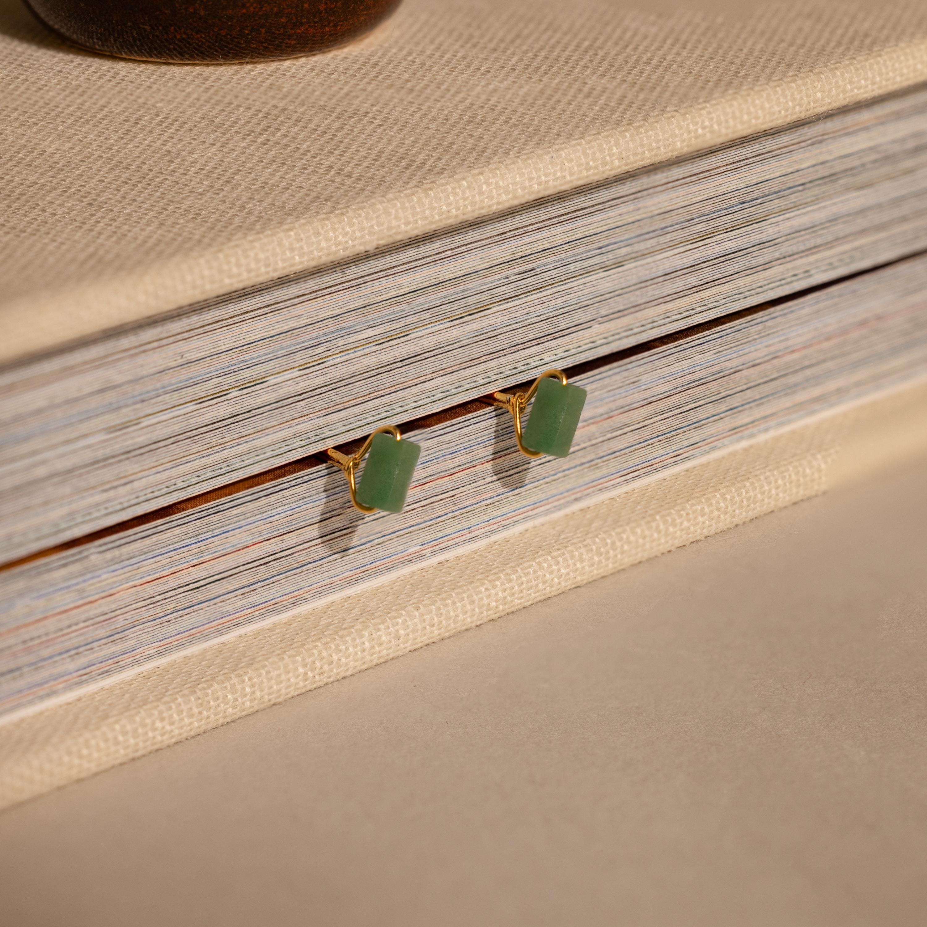 Jade Bar Studs-Earrings-Caitlyn Minimalist