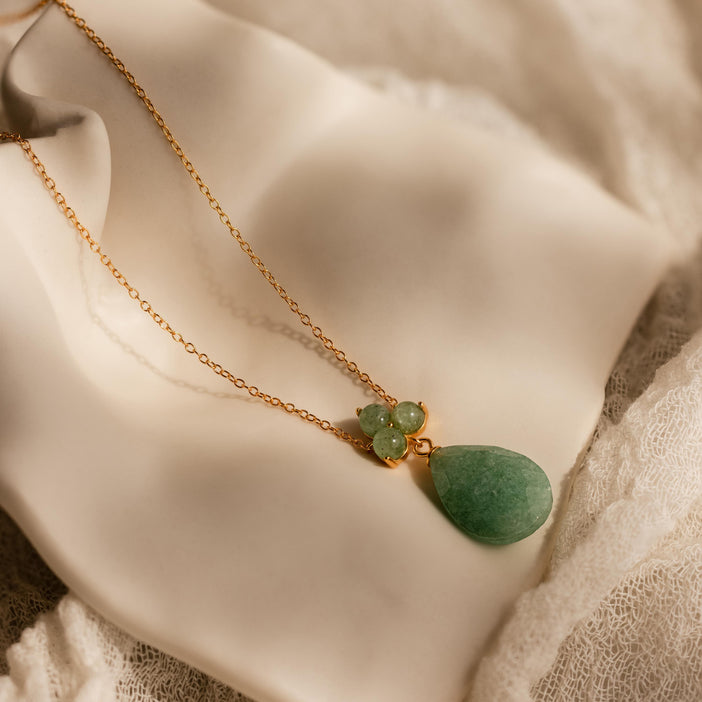 Jade Teardrop Necklace