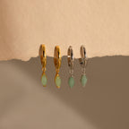 Jade Marquise Huggies-Earrings-Caitlyn Minimalist