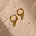 Jade Marquise Huggies-Earrings-Caitlyn Minimalist