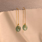 Jade Threader Earrings-Earrings-Caitlyn Minimalist