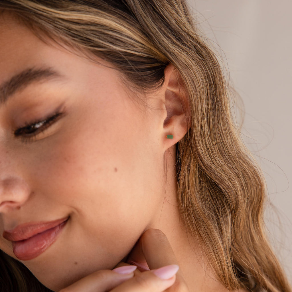 Jade Bar Studs-Earrings-Caitlyn Minimalist