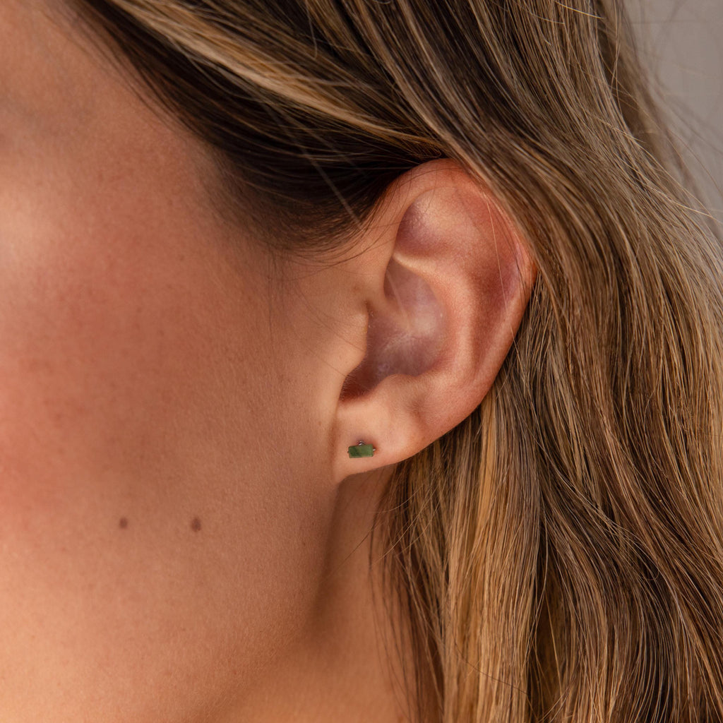 Jade Bar Studs-Earrings-Caitlyn Minimalist
