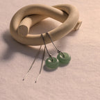 Jade Threader Earrings-Earrings-Caitlyn Minimalist