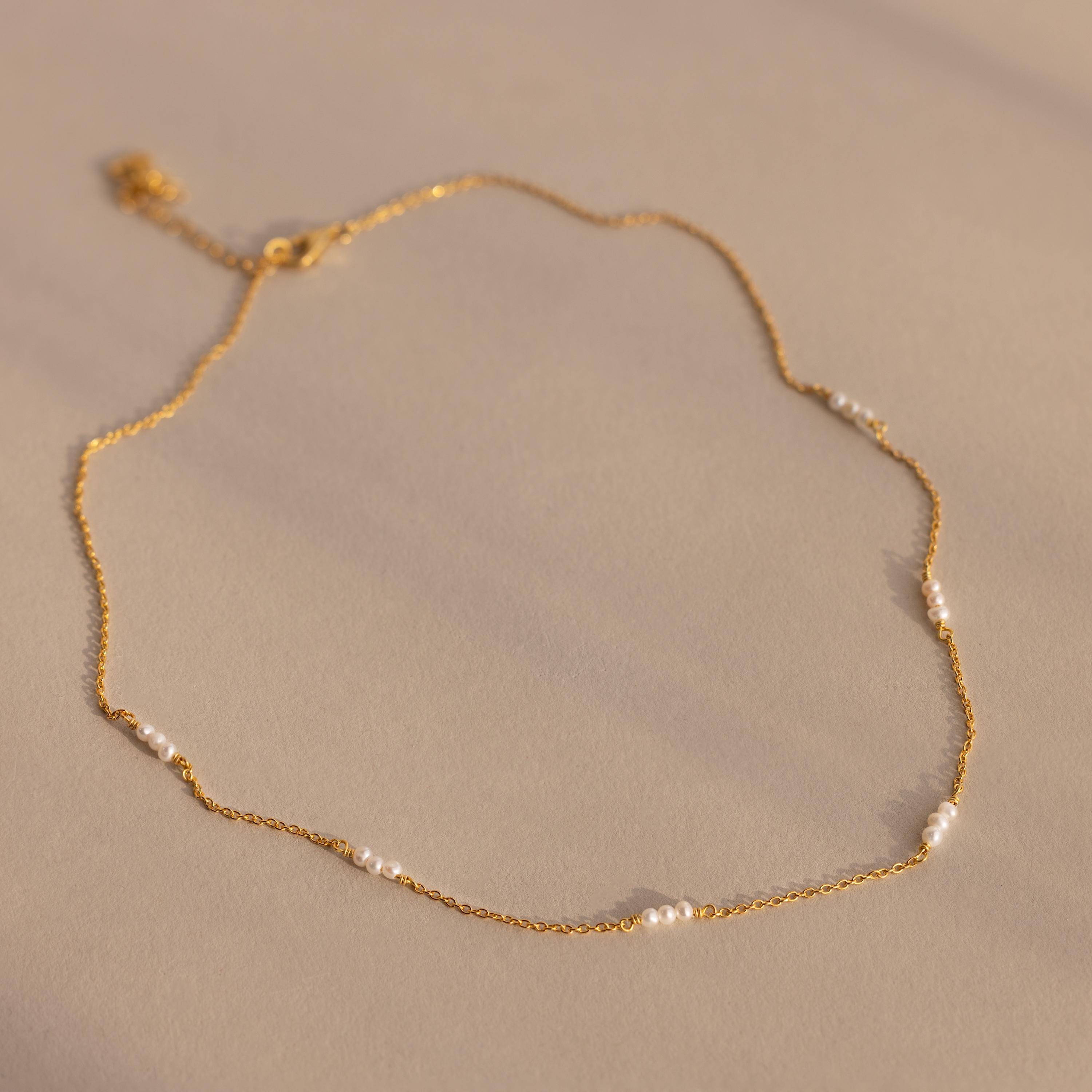 Hali Pearl Station Necklace