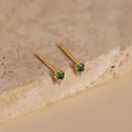 Raindrop Jade Studs-Earrings-Caitlyn Minimalist
