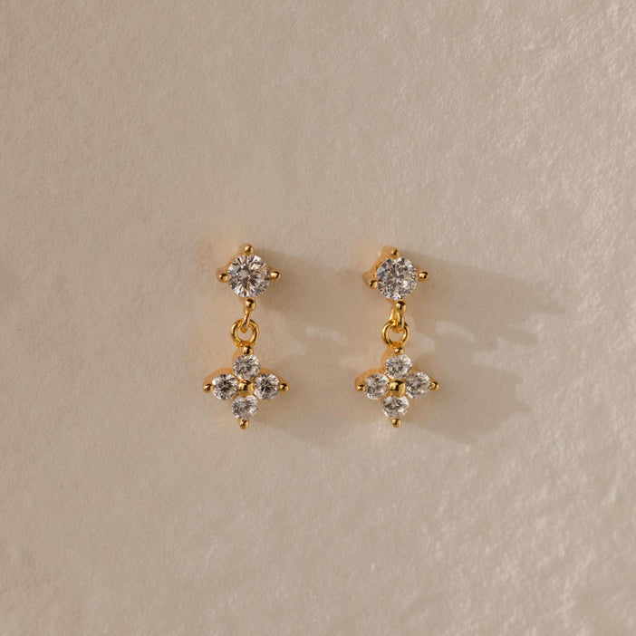 Ivy Flower Flat Back Studs