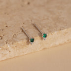 Raindrop Jade Studs-Earrings-Caitlyn Minimalist