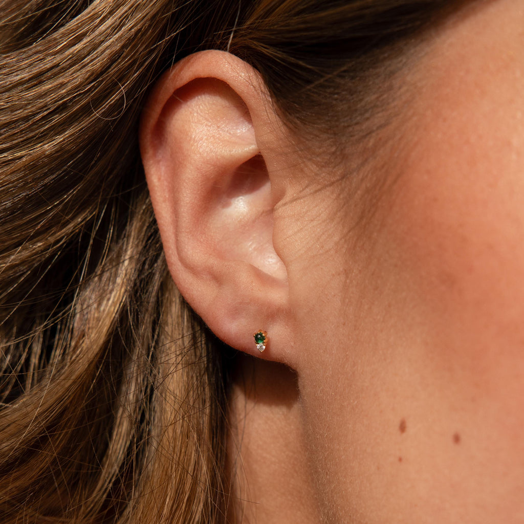 Raindrop Jade Studs-Earrings-Caitlyn Minimalist