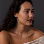 Diamond Bow Necklace & Earrings Set