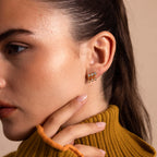 Gemstone Raindrop Studs