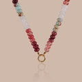 Ember Beaded Charm Necklace in 18K Gold