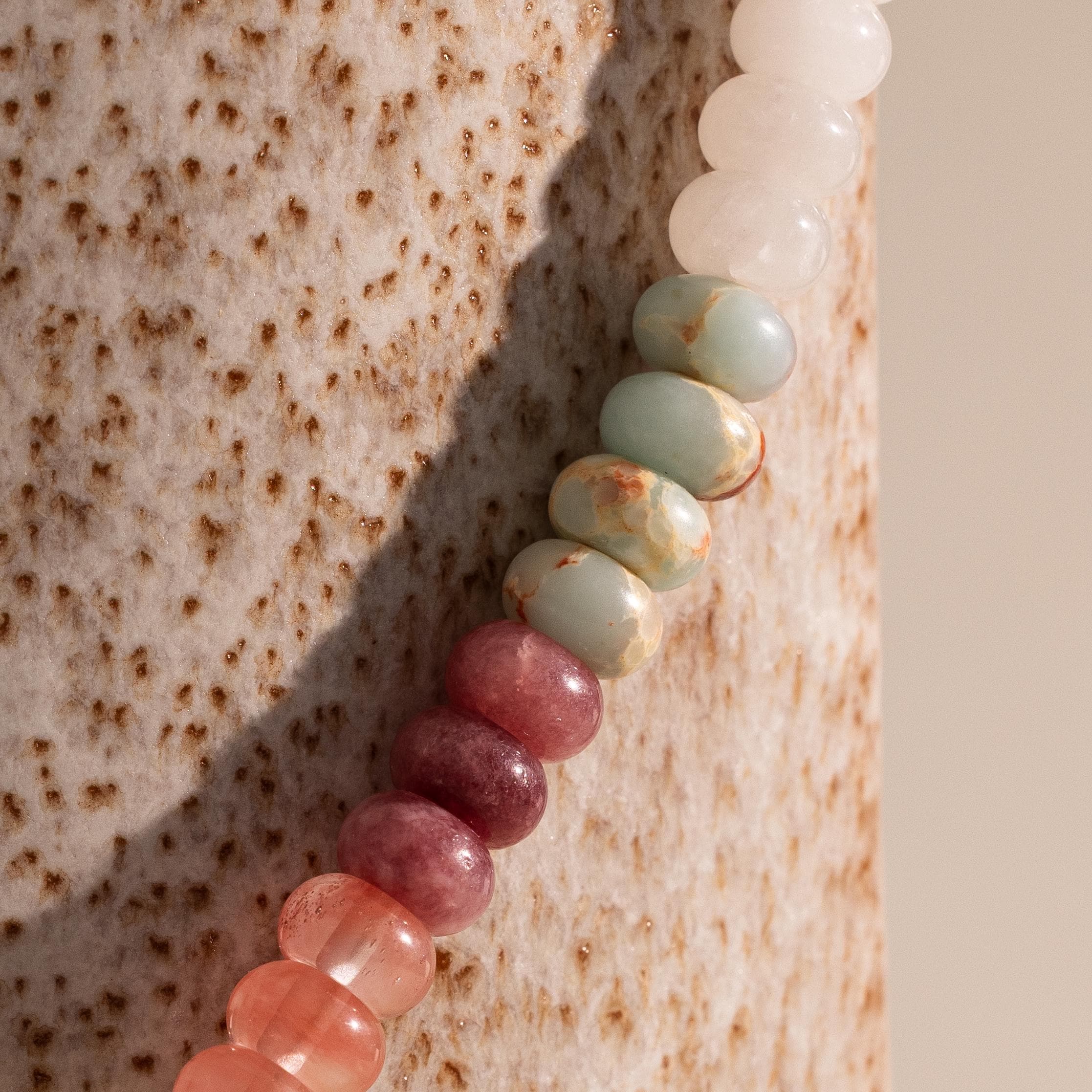 Ember Beaded Charm Necklace in 18K Gold