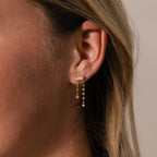 Opal Cascade Flat Back Studs in 18K Gold