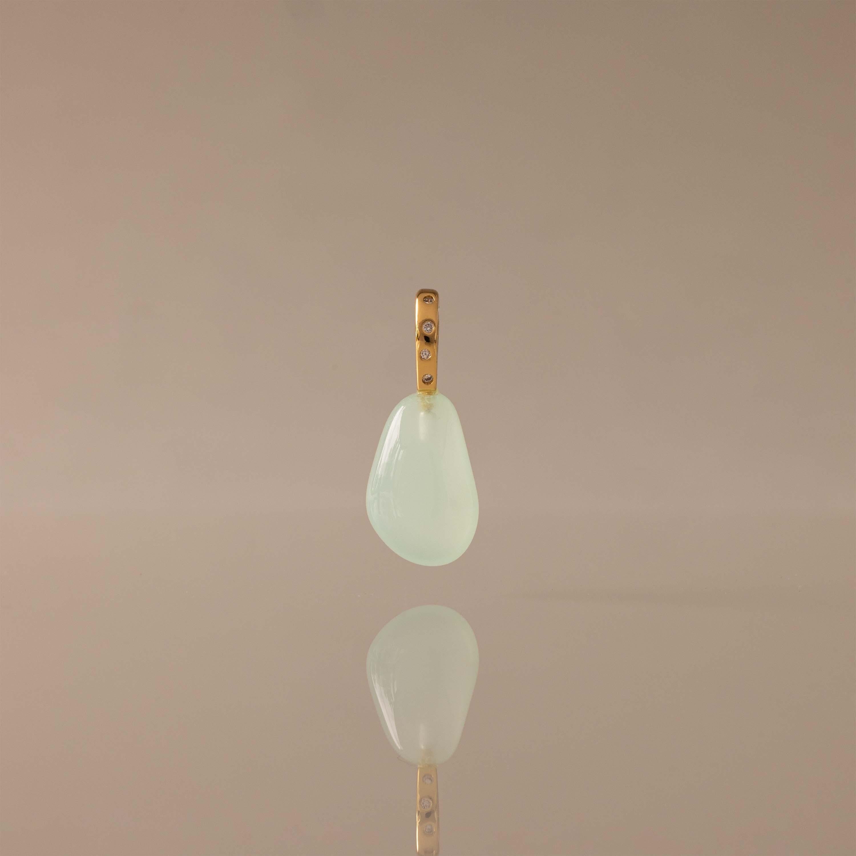 Seafoam Drop Charm