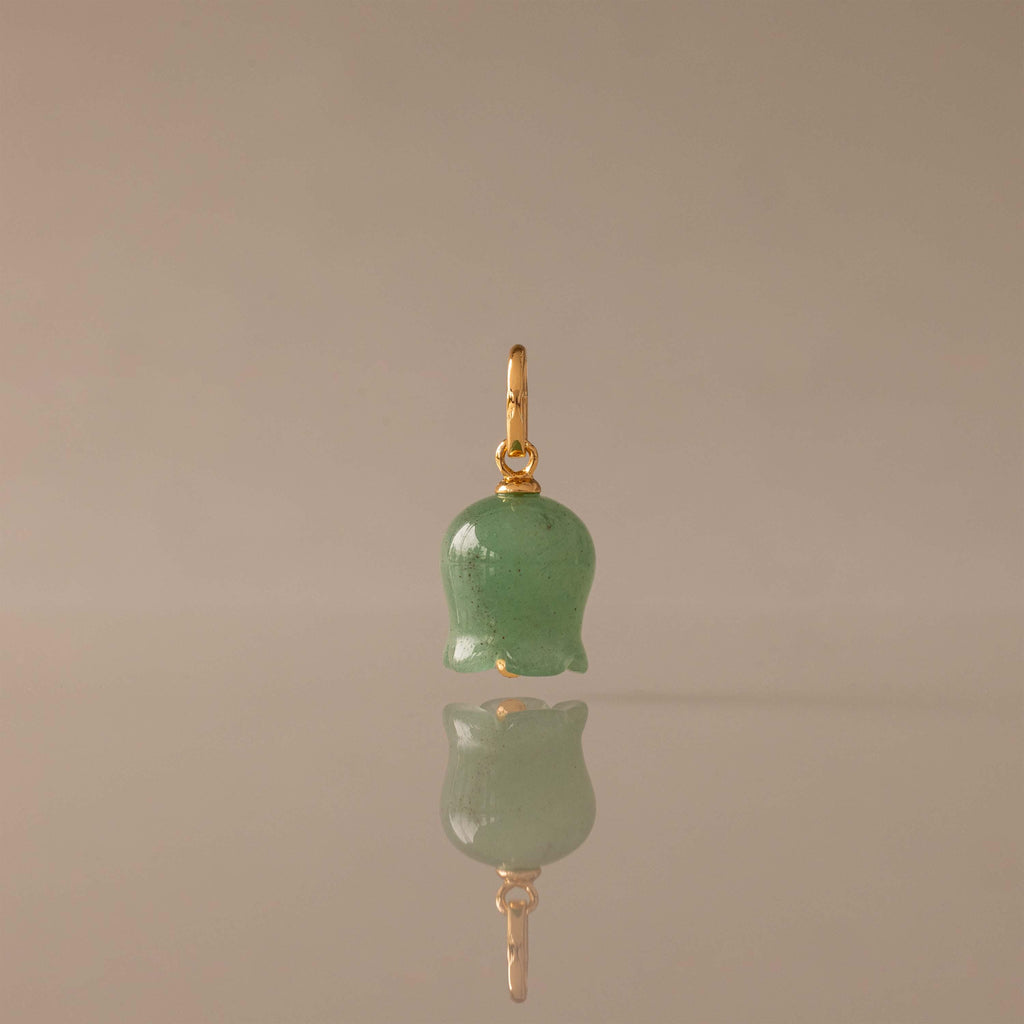 Jade Bellflower Charm
