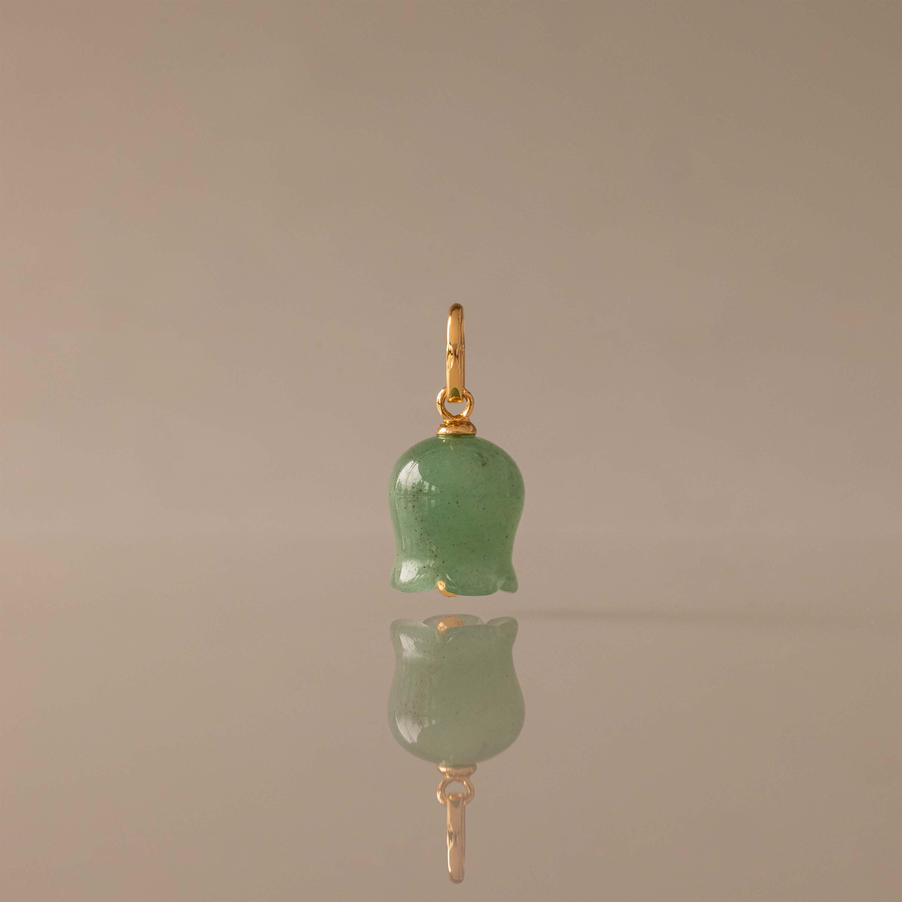 Jade Bellflower Charm