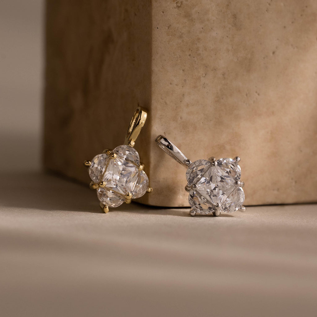 Diamond Clover Charm