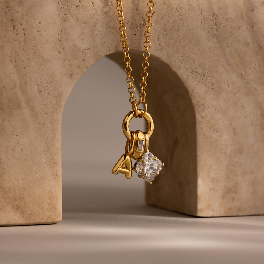 Diamond Clover Charm