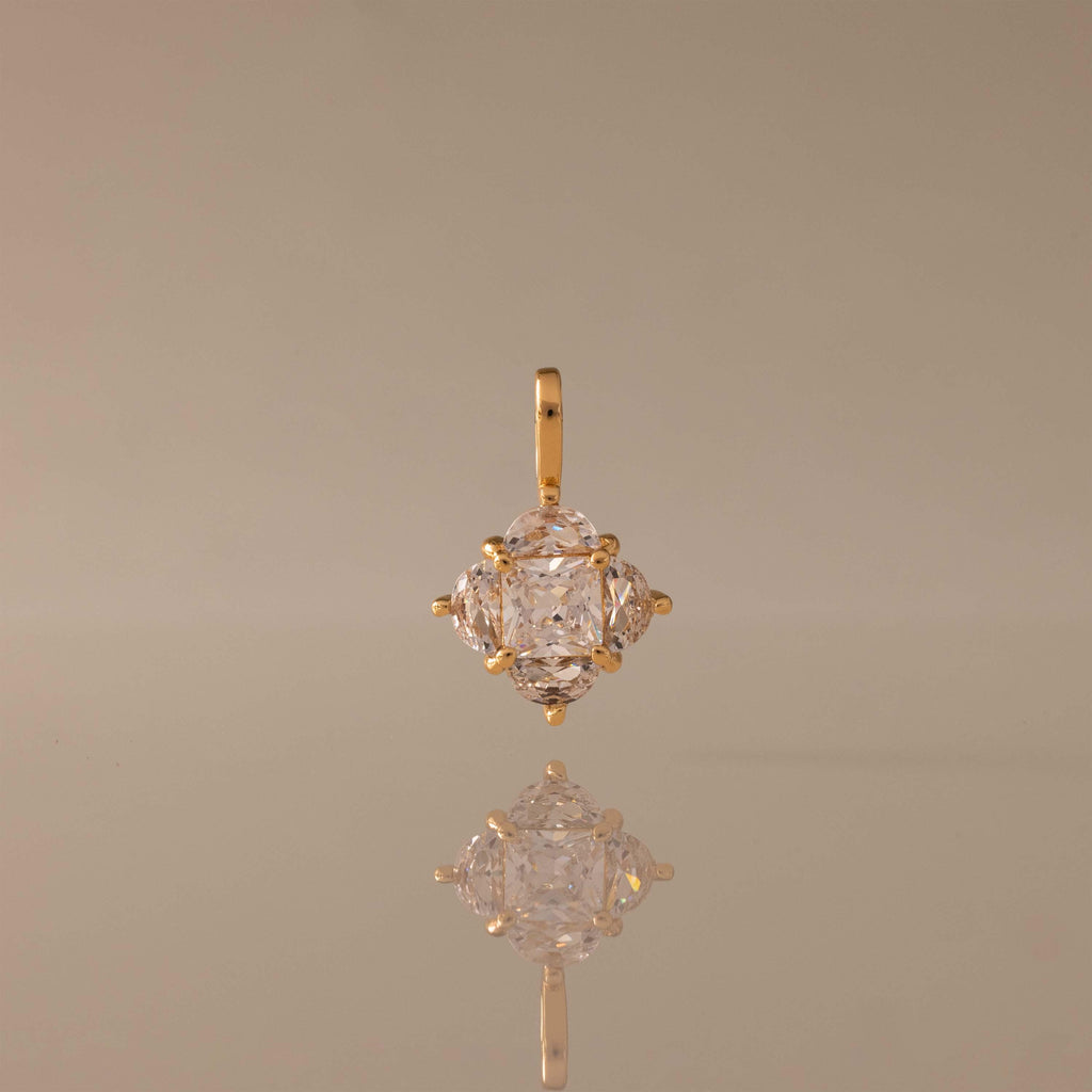 Diamond Clover Charm
