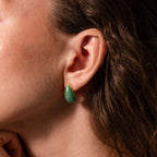 Jade Teardrop Studs