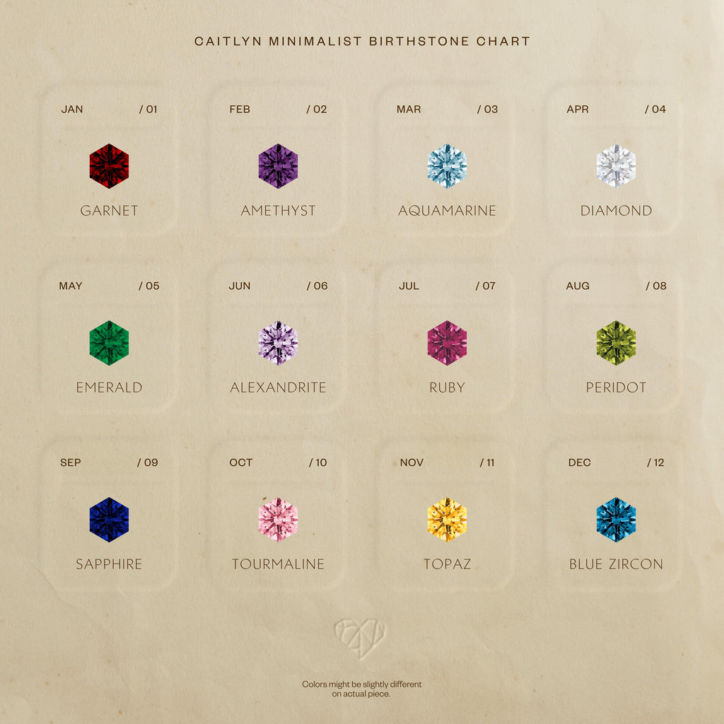 Hexagon Amethyst Studs