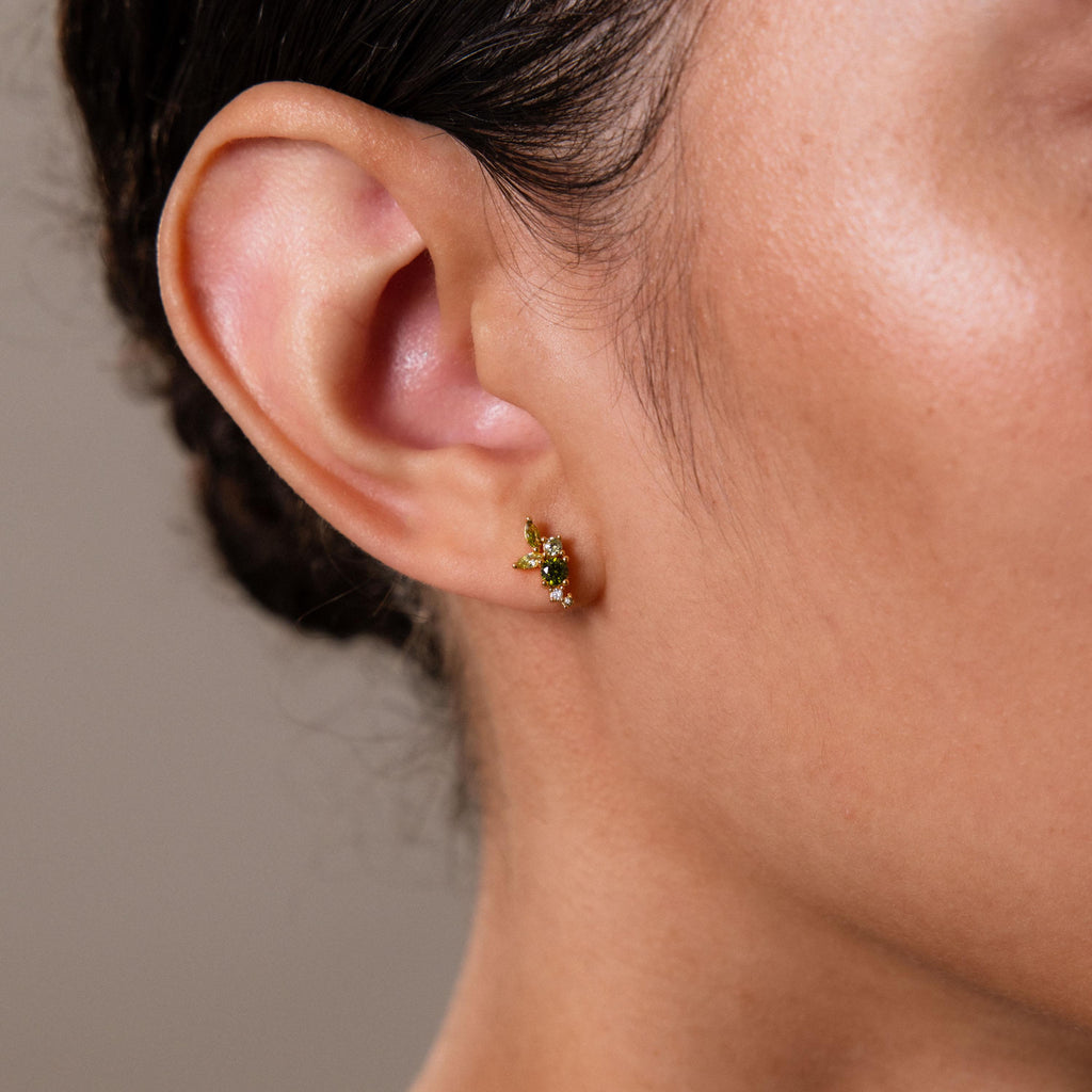 Ombre Cluster Topaz Studs