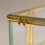 Ombre Cluster Peridot Studs