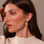 Large Bold Sculpted Hoops