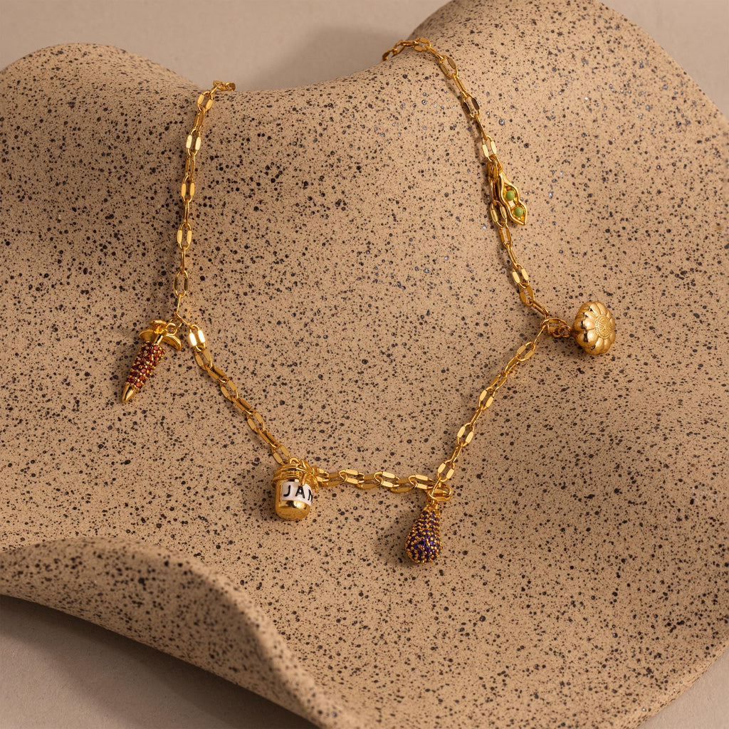 Spring Harvest Necklace in 18K Gold