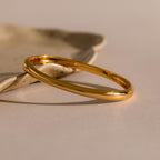 Flow Bangle Bracelet in 18K Gold