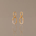 Pearl Adorned Link Studs