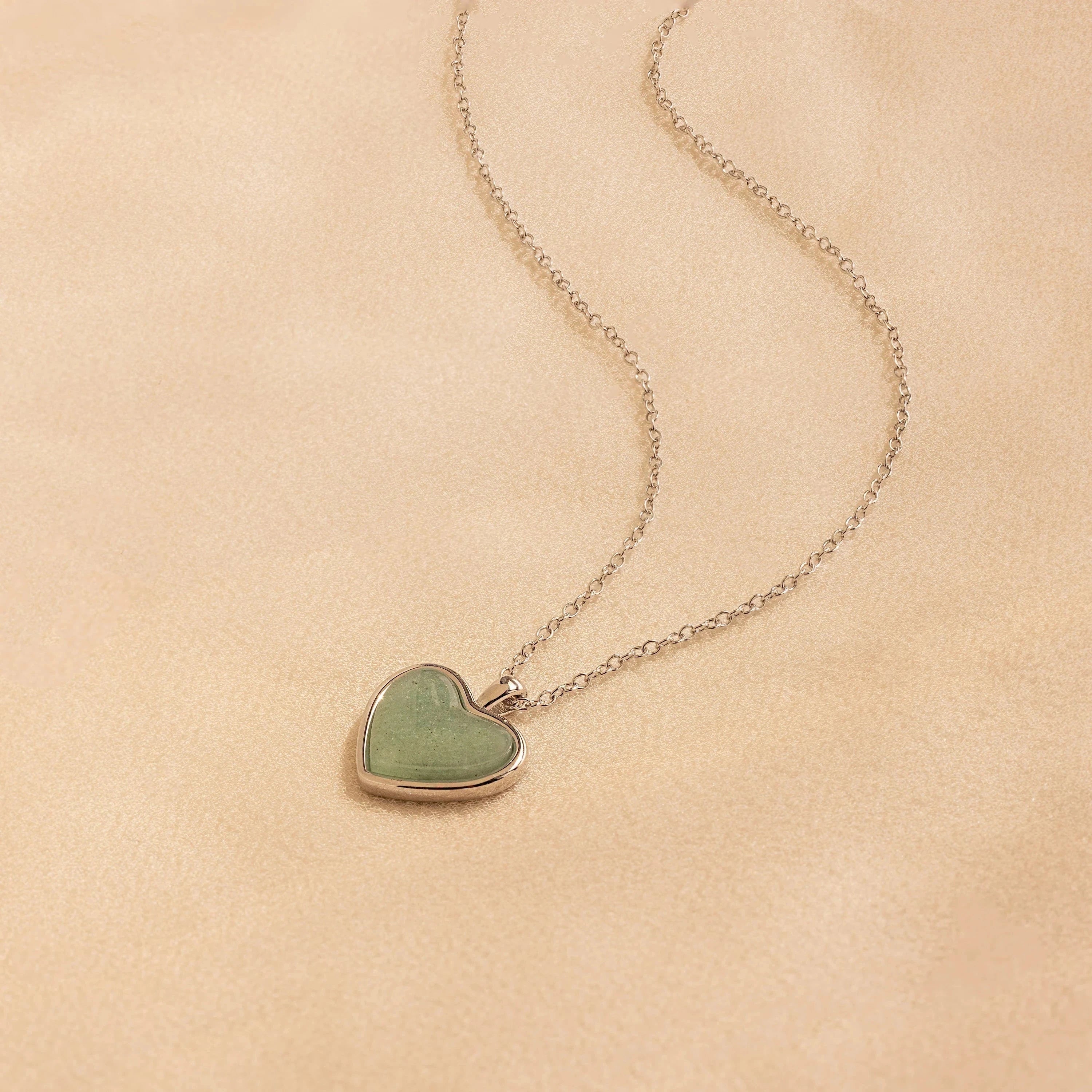 Aventurine Heart Necklace