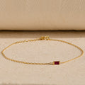 Baguette Garnet Bracelet