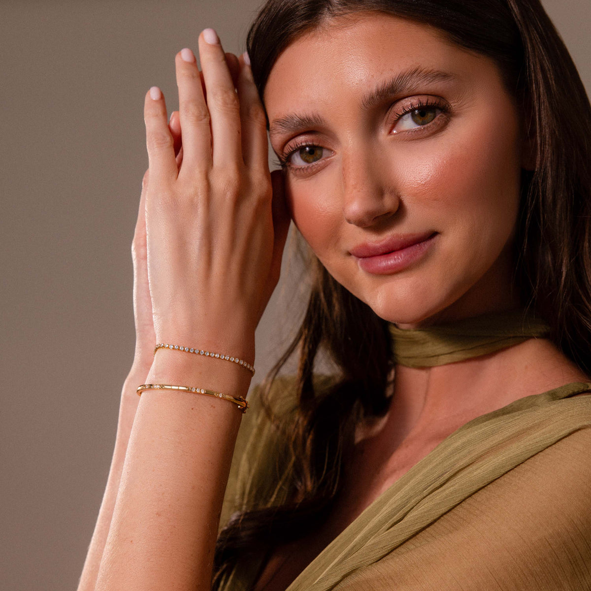 Love Morse Code Diamond Bangle