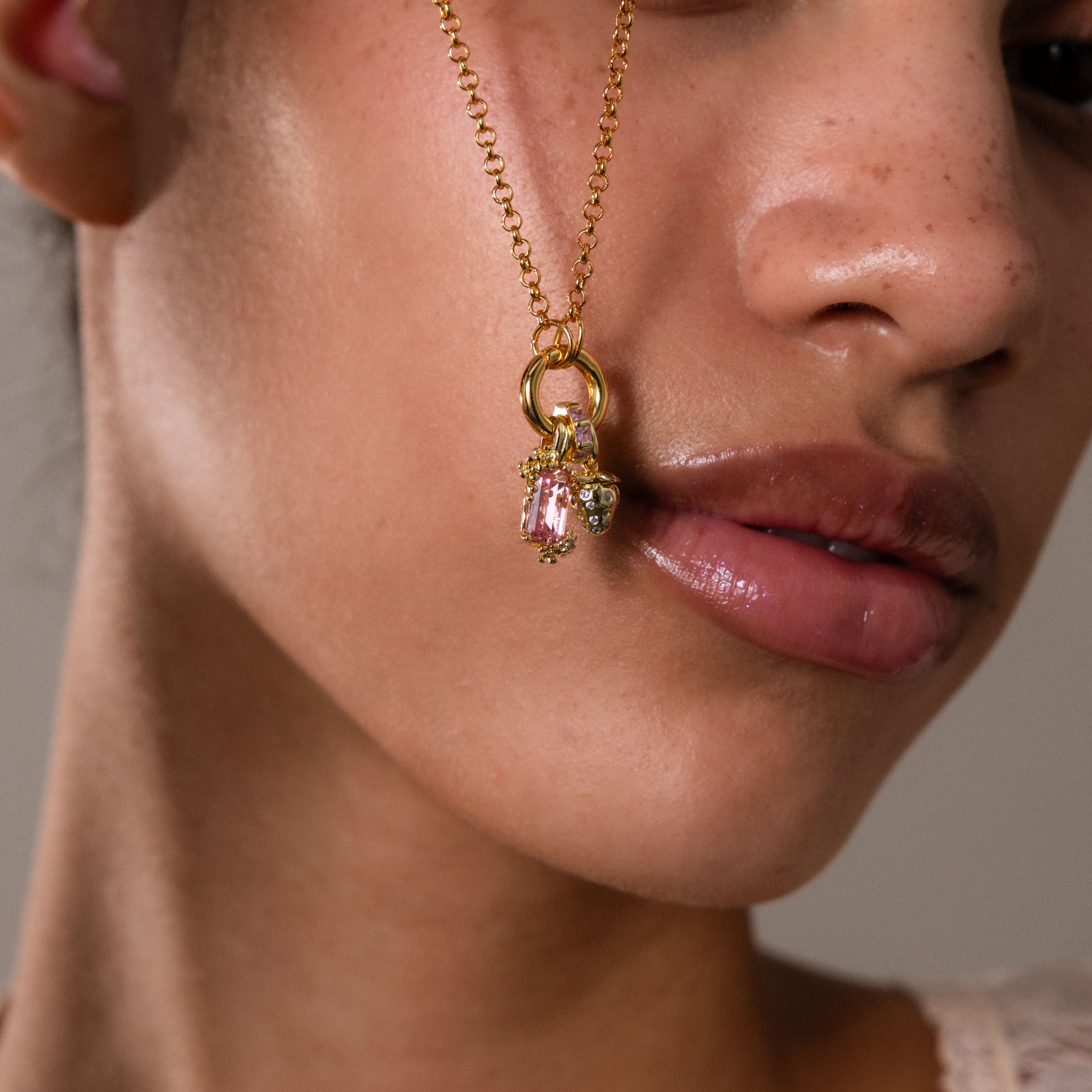 Floral Ruby Charm
