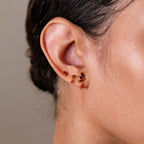 Emerald Marquise  Drop Studs