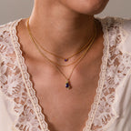 Alexandrite Blossom Charm Necklace