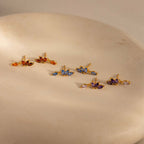 Birthstone Marquise Drop Studs