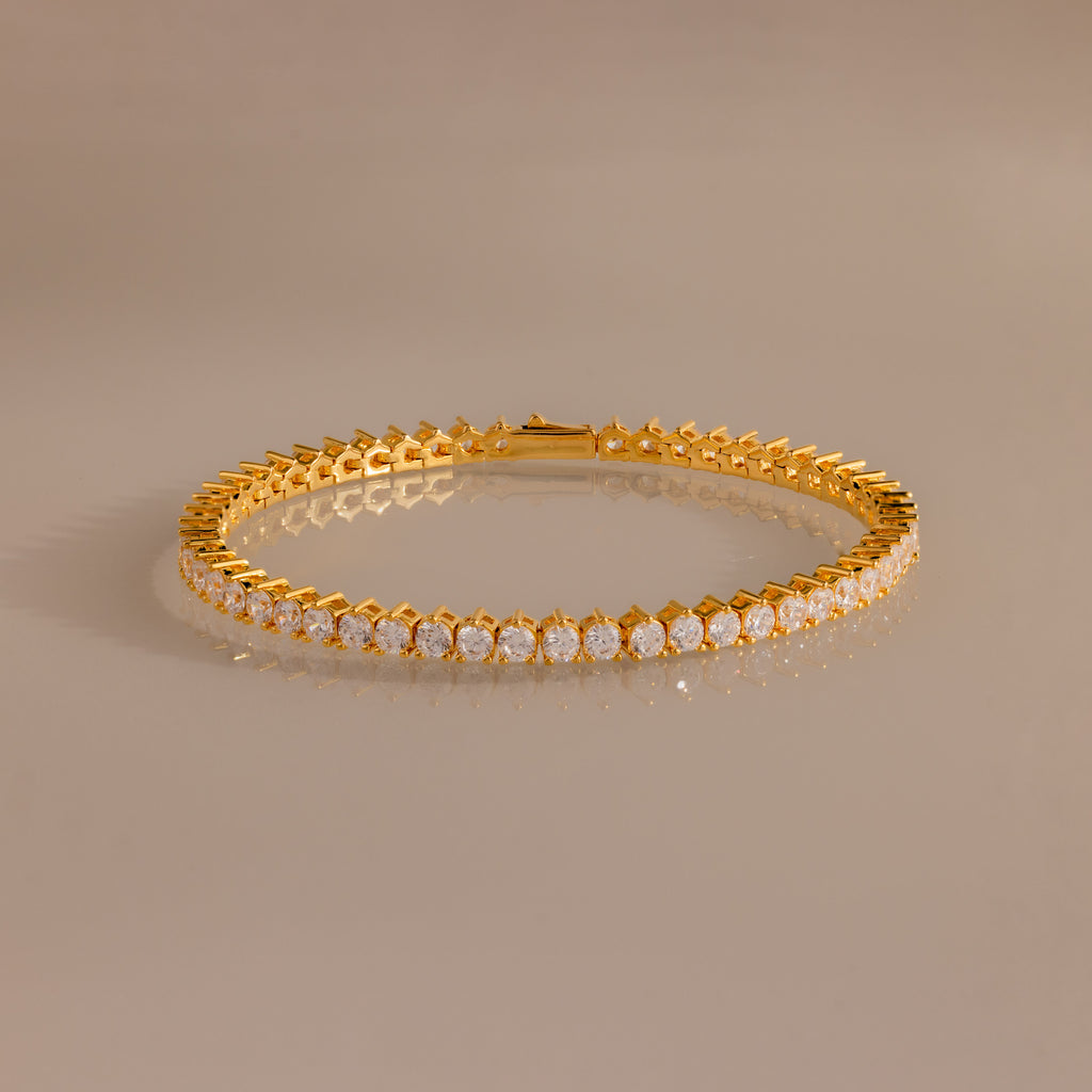 Bracelet tennis à 3 griffes