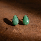 Jade Teardrop Studs