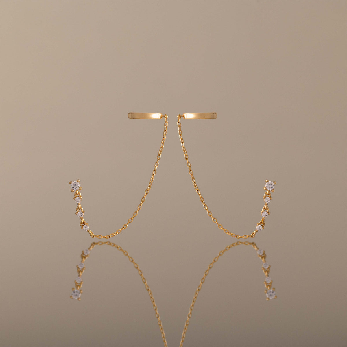 Diamond Veil Ear Cuffs