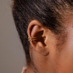 Mariner Link Ear Cuffs in 18K Gold