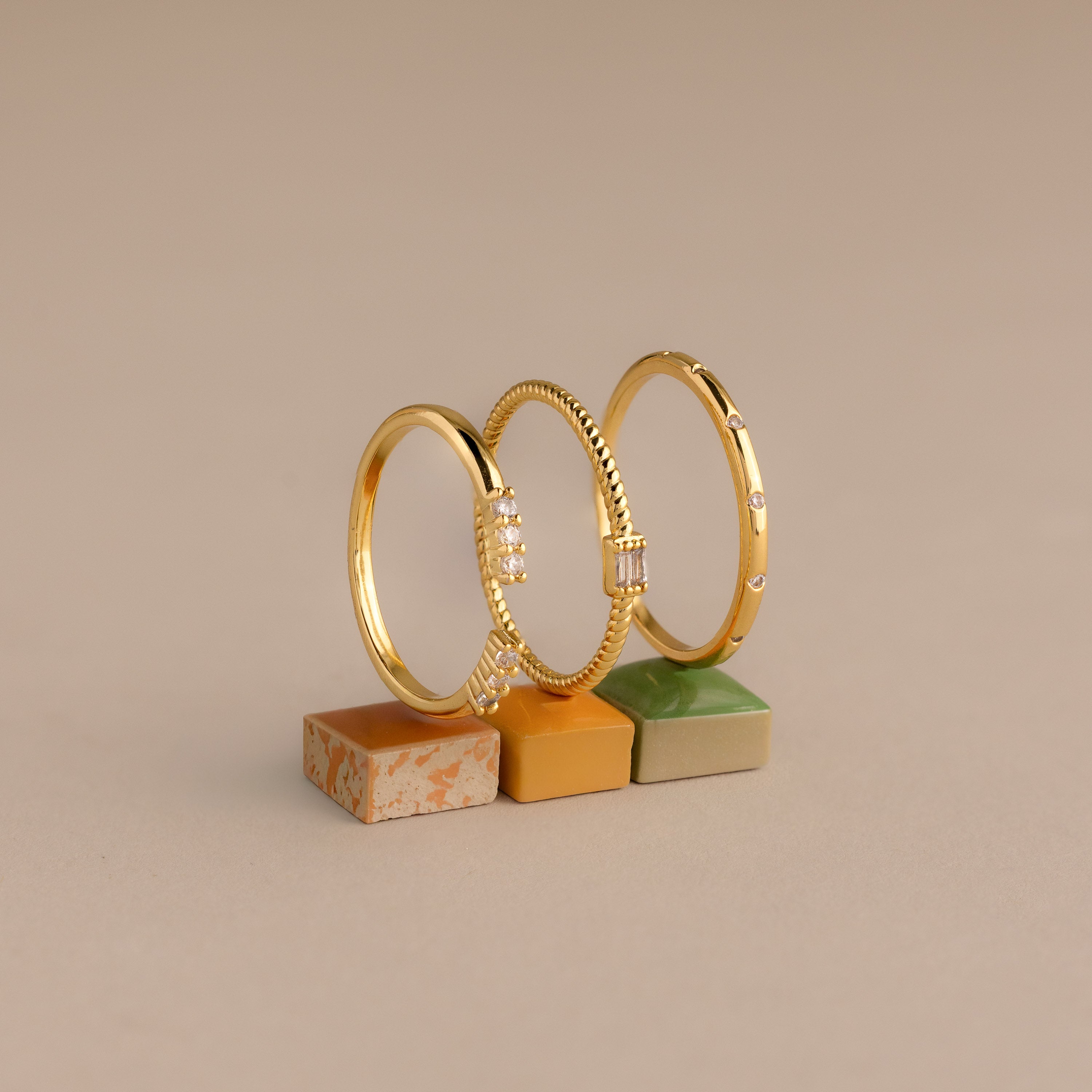 Trinity Diamond Ring Set