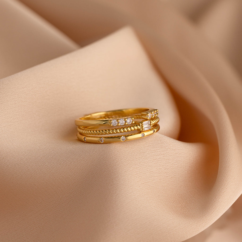Trinity Diamond Ring Set